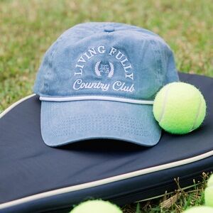 Living Fully Country Club Blue Hat